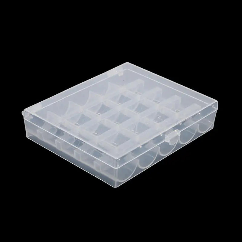 25Grids Transparent Plastic Bobbin Storage Box Sewing Thread Bobbin Case with Colorful Plastic Bobbins for Home Sewing Machines Peaceful Pleasures Health and Wellness