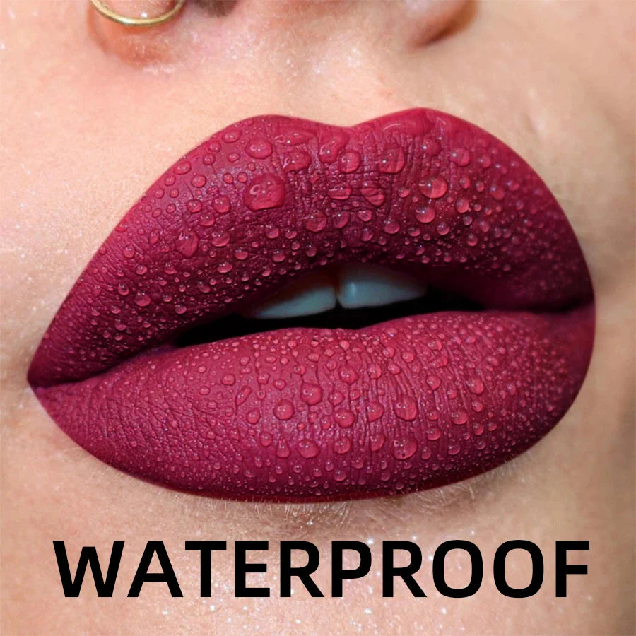 MCD 19-Shade Matte Velvet Liquid Lipstick – Waterproof Lip Glaze