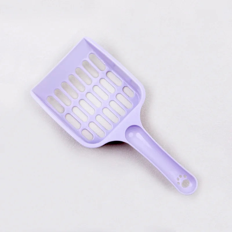 New fashionable simple grid cat litter shovel large-sized fine-hole shovel cat litter artifact cat hygiene cleaning tool Peaceful Pleasures Health and Wellness purple
