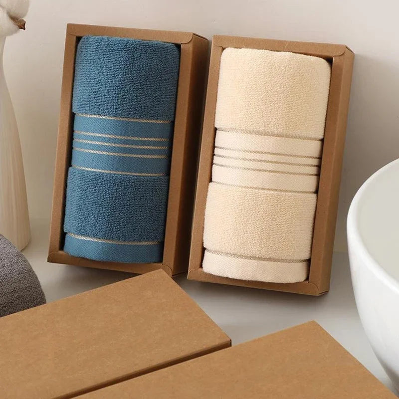 Soft Embroidered Cotton Face Towel | Christmas Bath Towel