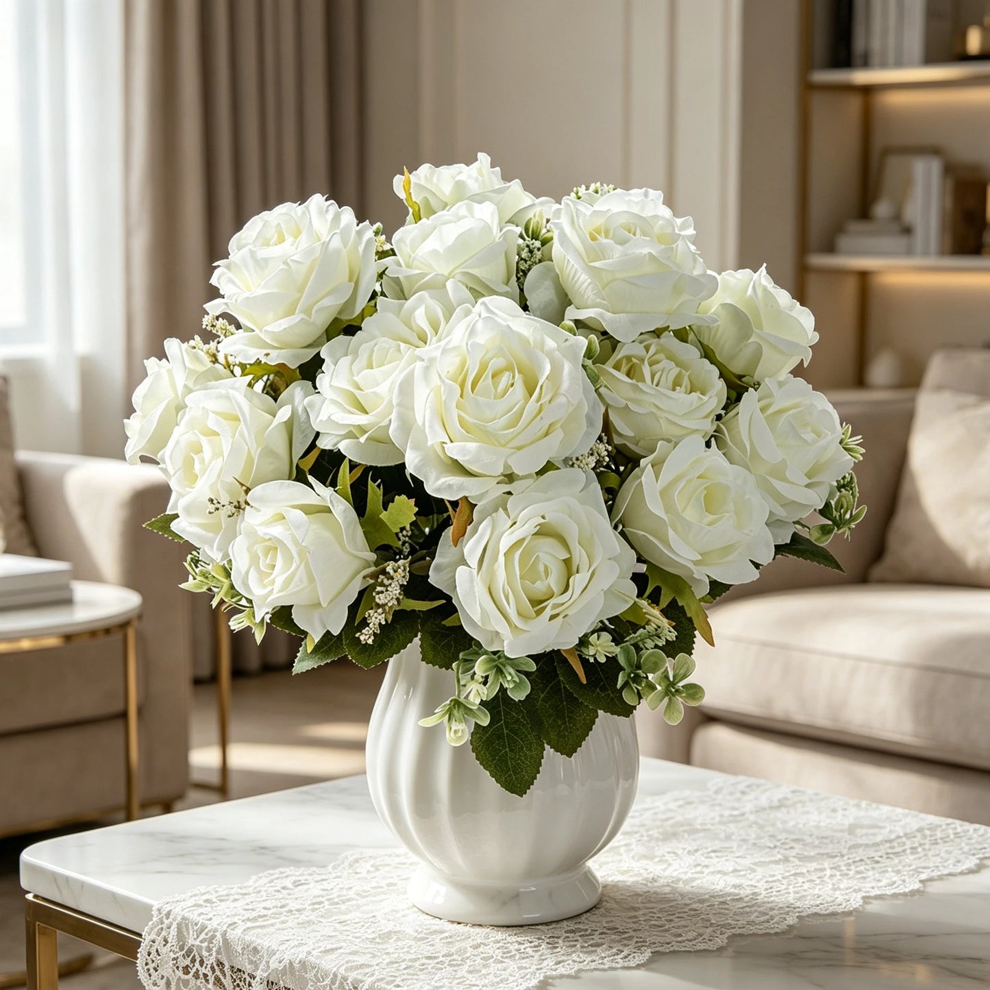 Artificial Silk Rose Bouquet – Wedding & Home Decor