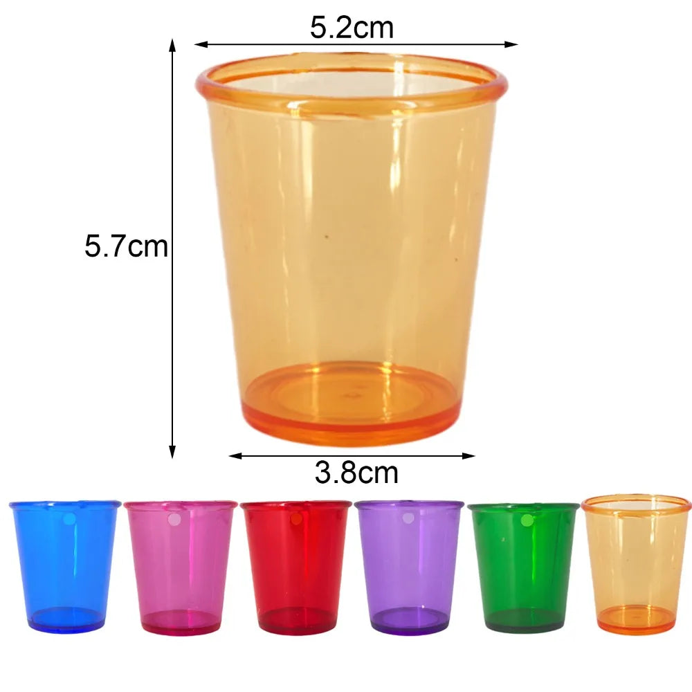 12pcs Shot Glasses on Beaded Necklace Plastic Shot Cup Necklace Wedding Bachelorette Party Birthday Party Decoration Supplies Peaceful Pleasures Health and Wellness
