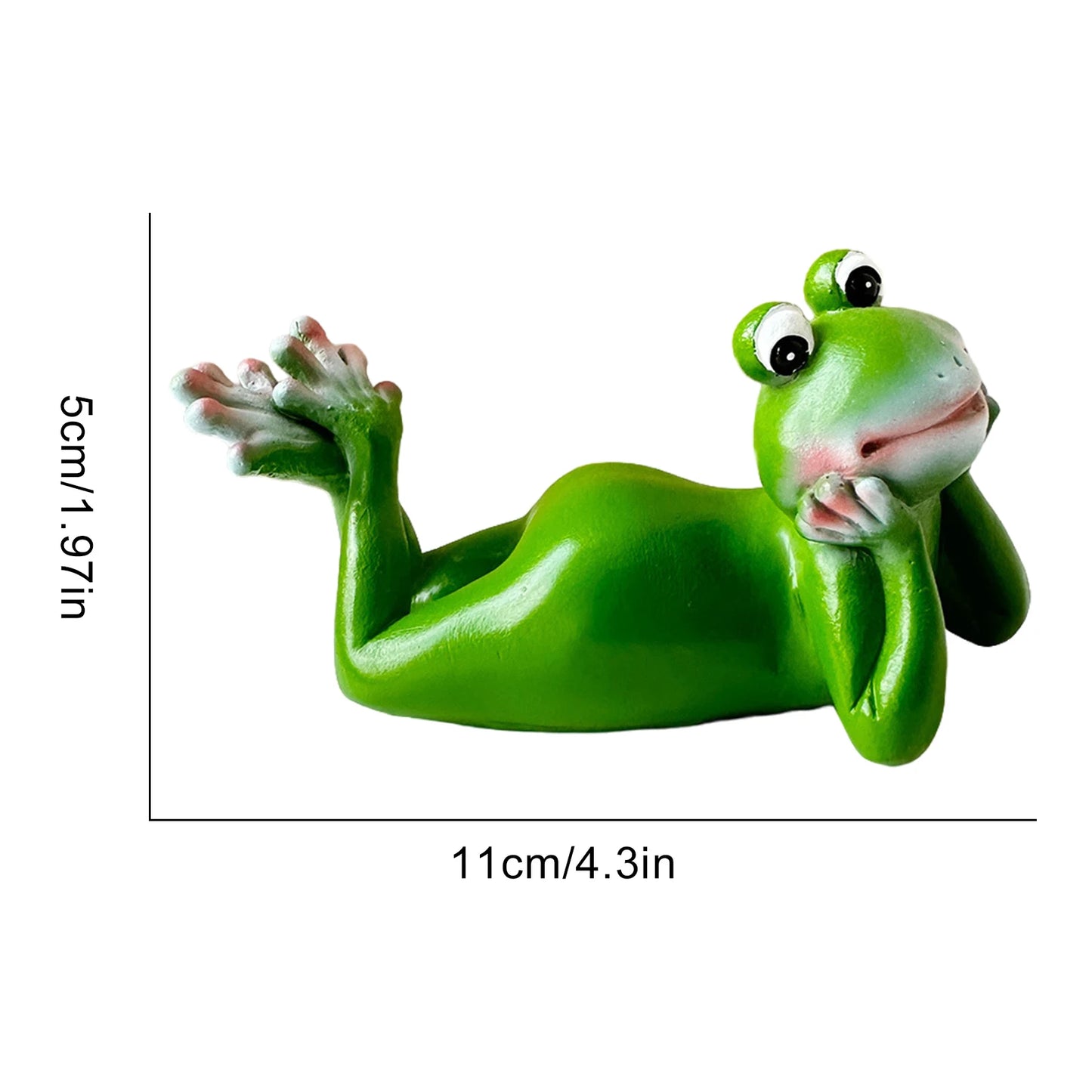 Resin Climbing Frog Figurine – Flower Pot Hugger Garden Ornament