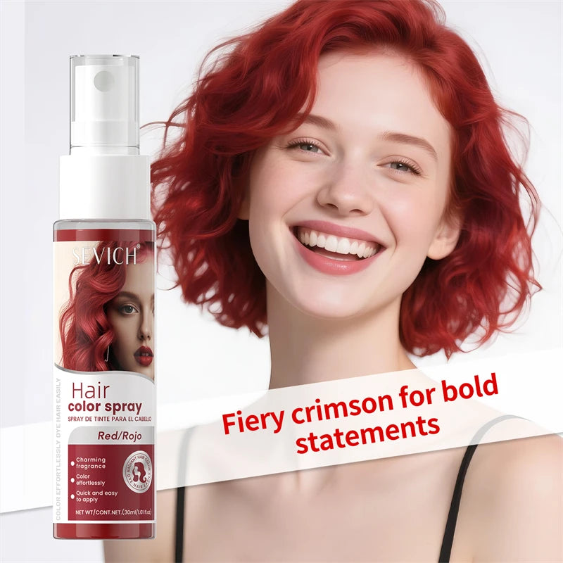 Sevich Hair Color Spray – Washable, 8 Colors | Party & Halloween Hair Dye Spray 30ml Peaceful Pleasures Health and Wellness red 30ml
