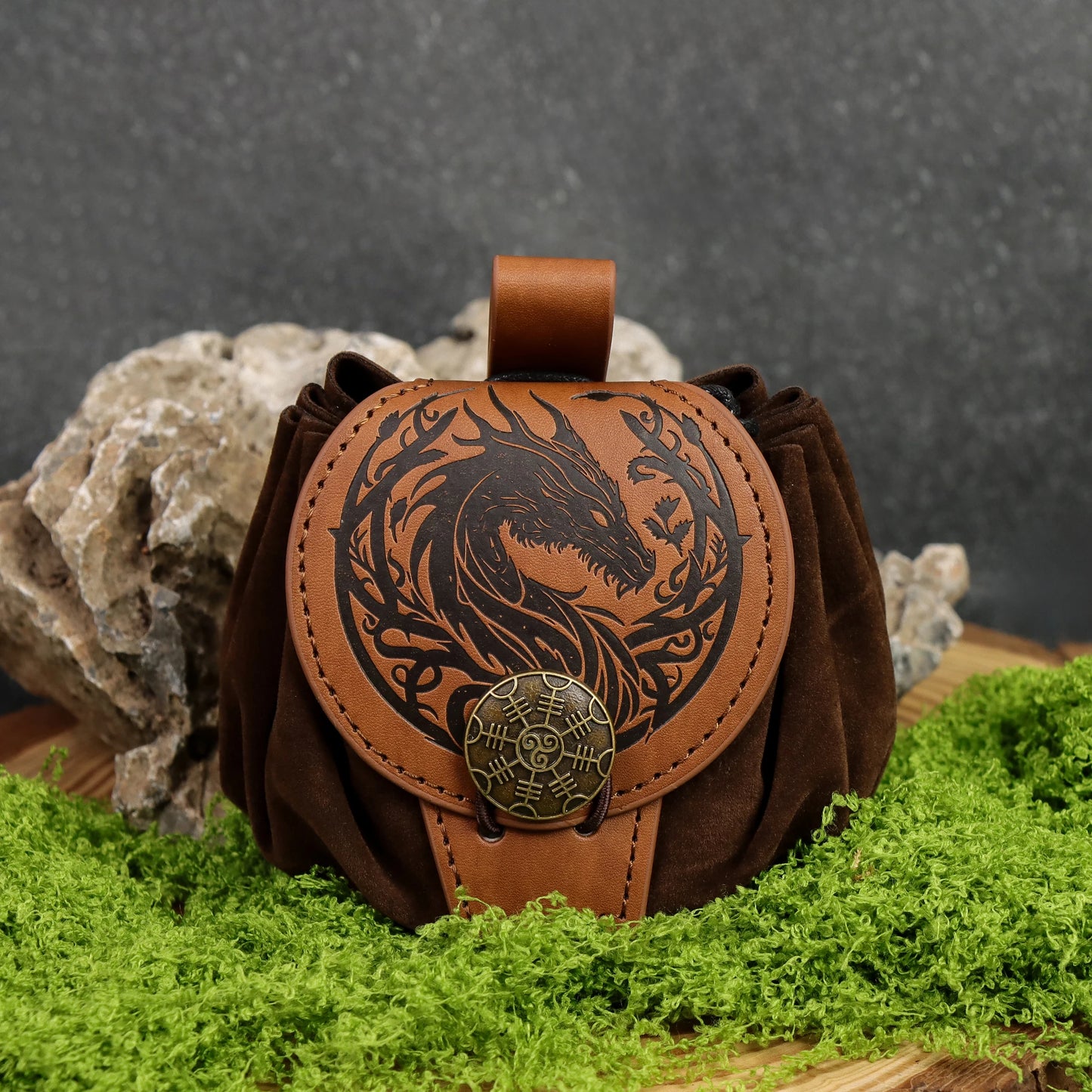 Medieval Viking Money Pouch Bag Cosplay Hangable Belt Waist Unisex