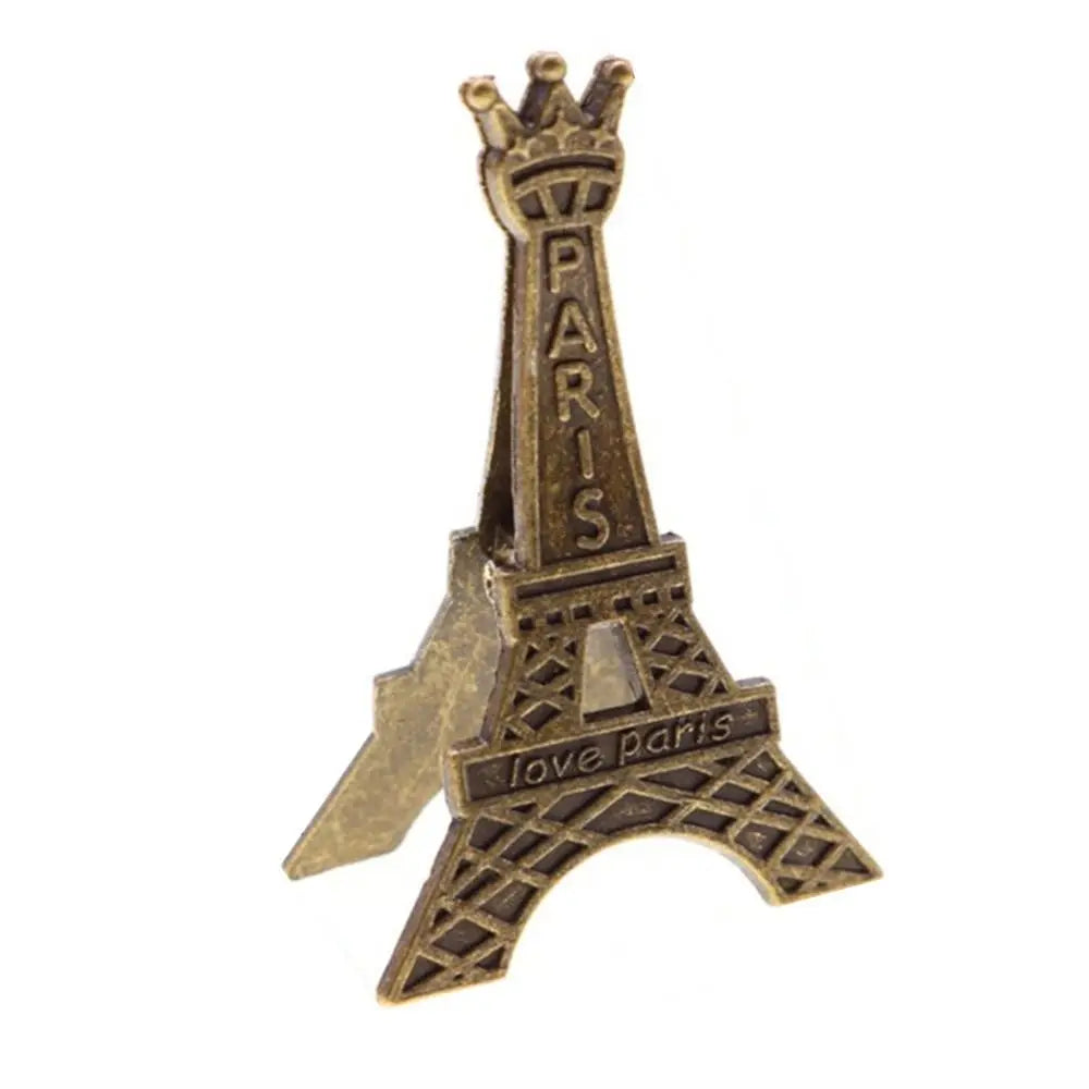 Stationery Wedding Seats Clip Photo Decoration Retro Style Name Card Picture Clip Holder Eiffel Tower Clip Paper Clip Memo Clip Peaceful Pleasures Health and Wellness 1Pc