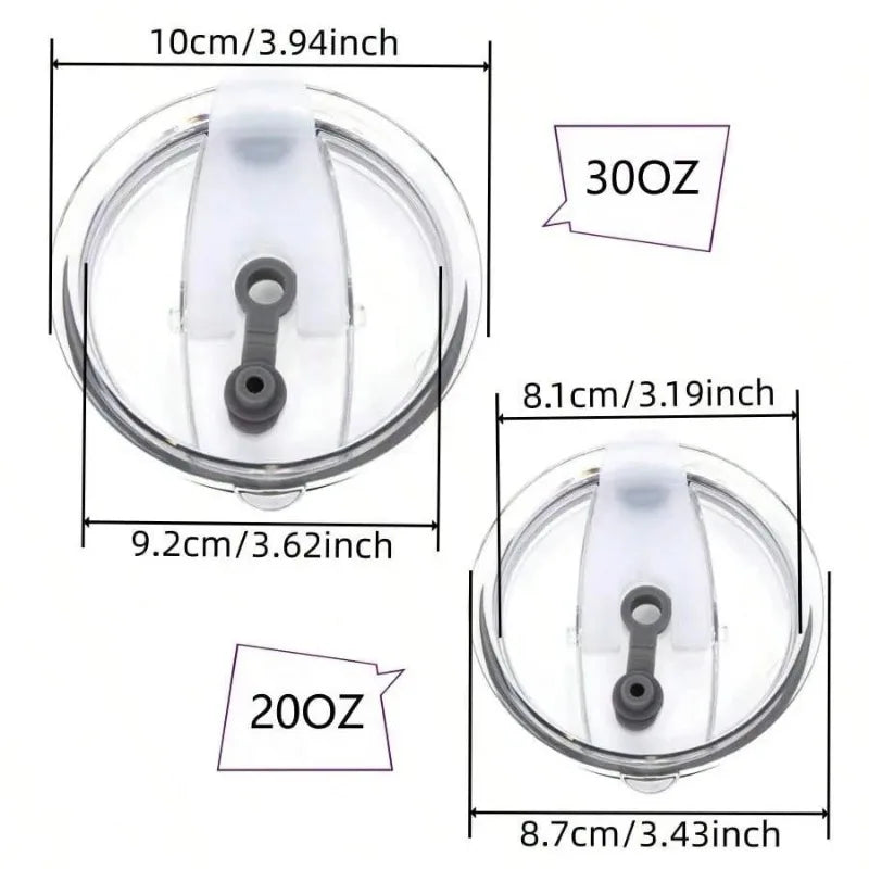 Splash-Proof Tumbler Lid 20/30 oz – Fits Yeti RTIC Ozark Trail