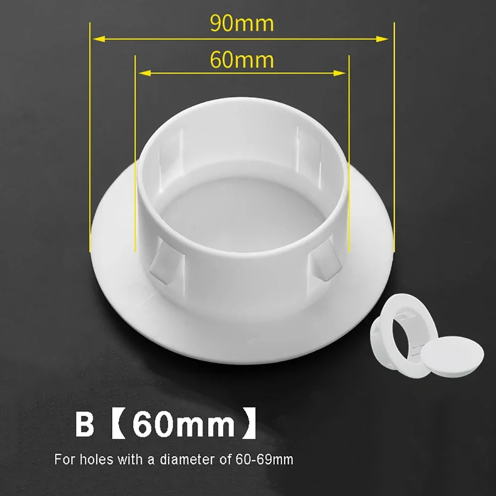 PP Plastic Wall Hole Cover Plug | Decorative Vent Cap 40–150mm