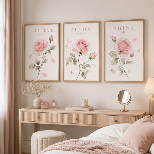 Inspirational Quotes Wall Art, Nordic Self Love Canvas Paintings, Minimalist Poster Prints for Office Living Room Bedroom Decor Peaceful Pleasures Health and Wellness