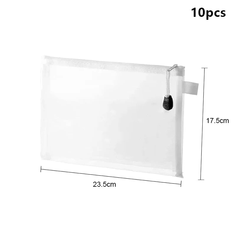 10-Pack Mesh Zipper Pouches – Toy, Puzzle & Makeup Storage Bags Mesh Zipper Pouches Peaceful Pleasures Health and Wellness M