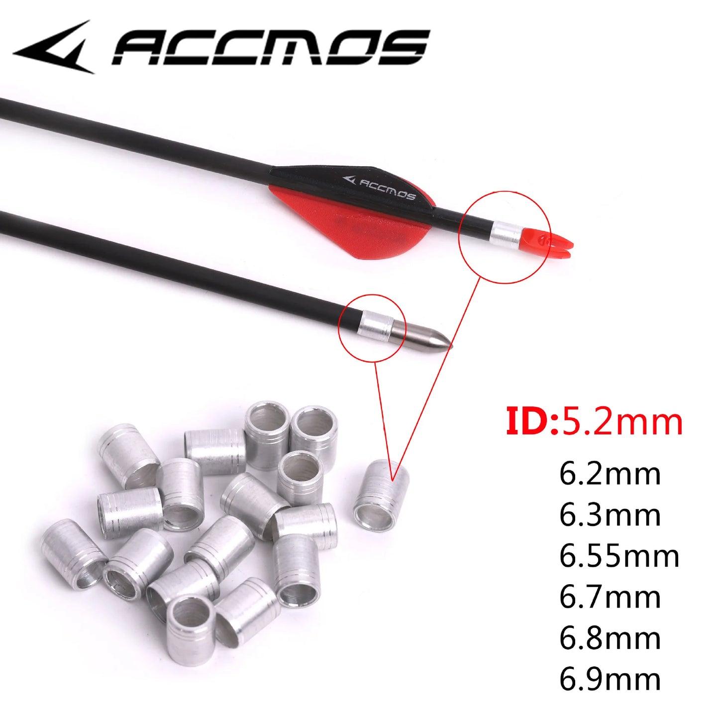 ID5 Accessories Arrow Head Point Tip Explosion-proof Nock Pin Inserts