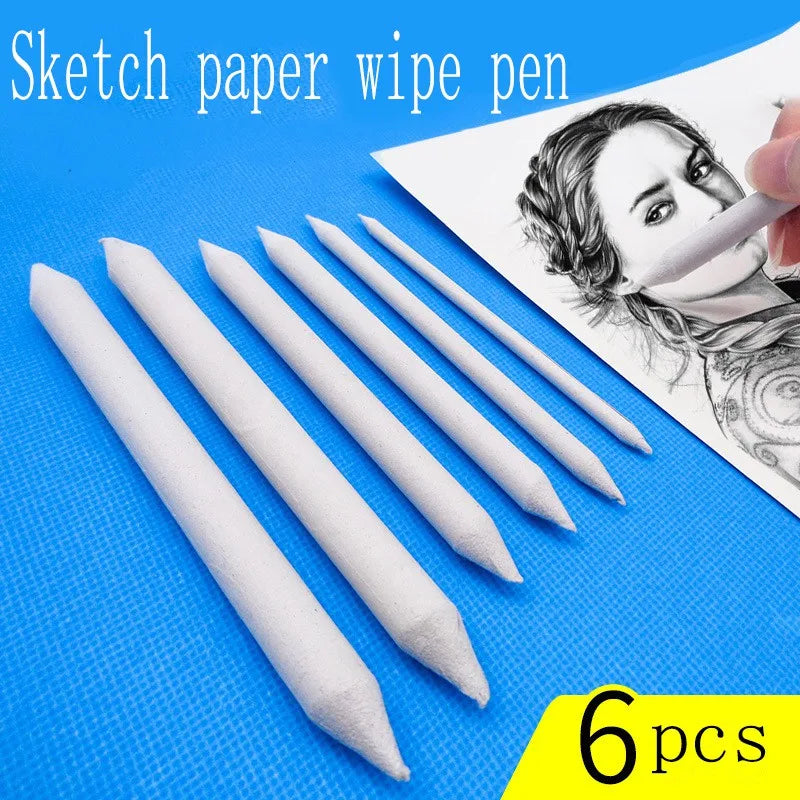 3 Sets Profession Sketch Paper Eraser Pens Blending Stump Art