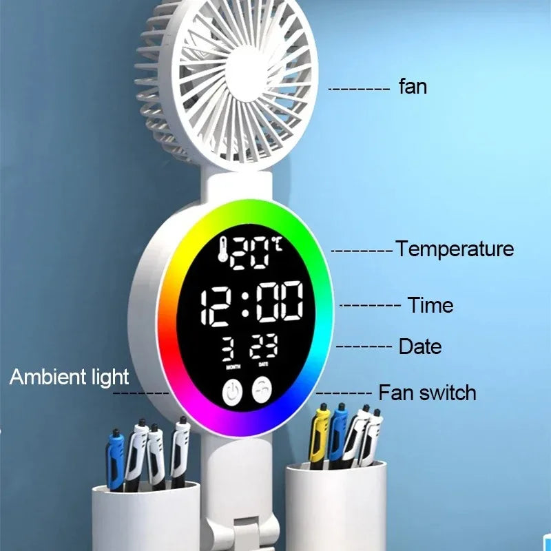 RTONTR Eye Protection Desk Lamp with Fan & USB Charging