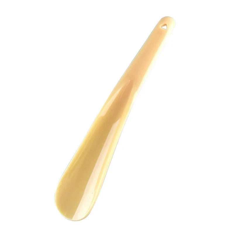 19cm Plastic Shoe Horn – Spoon Shape Shoe Lifter Shoe Horn Peaceful Pleasures Health and Wellness Beige