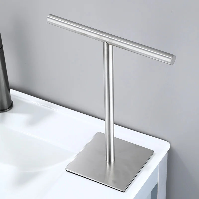 Free-Standing Hand Towel Holder – Black 304 Stainless Steel