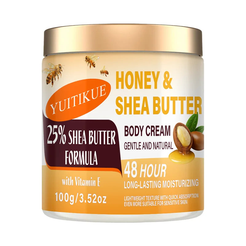 Quick-Absorbing Honey Shea Butter Body Cream | Gentle Long-Lasting Moisturizer for Sensitive Skin Peaceful Pleasures Health and Wellness 1pc