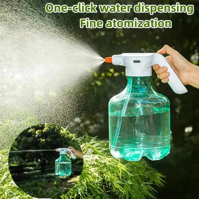 Electric Watering Kettle 3L Two Spray Modes/C-Interface Charging Adjustable Sprinkler Cleaning Disinfecting Sprayer Gardening Peaceful Pleasures Health and Wellness