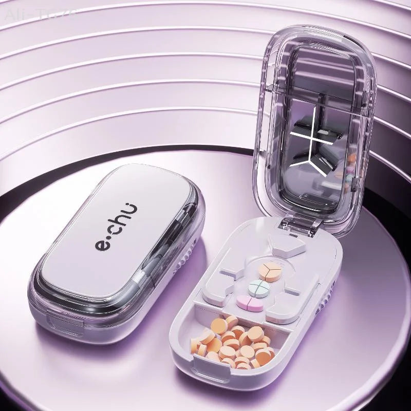 3-in-1 Pill Cutter & Organizer | Precision Tablet Splitter