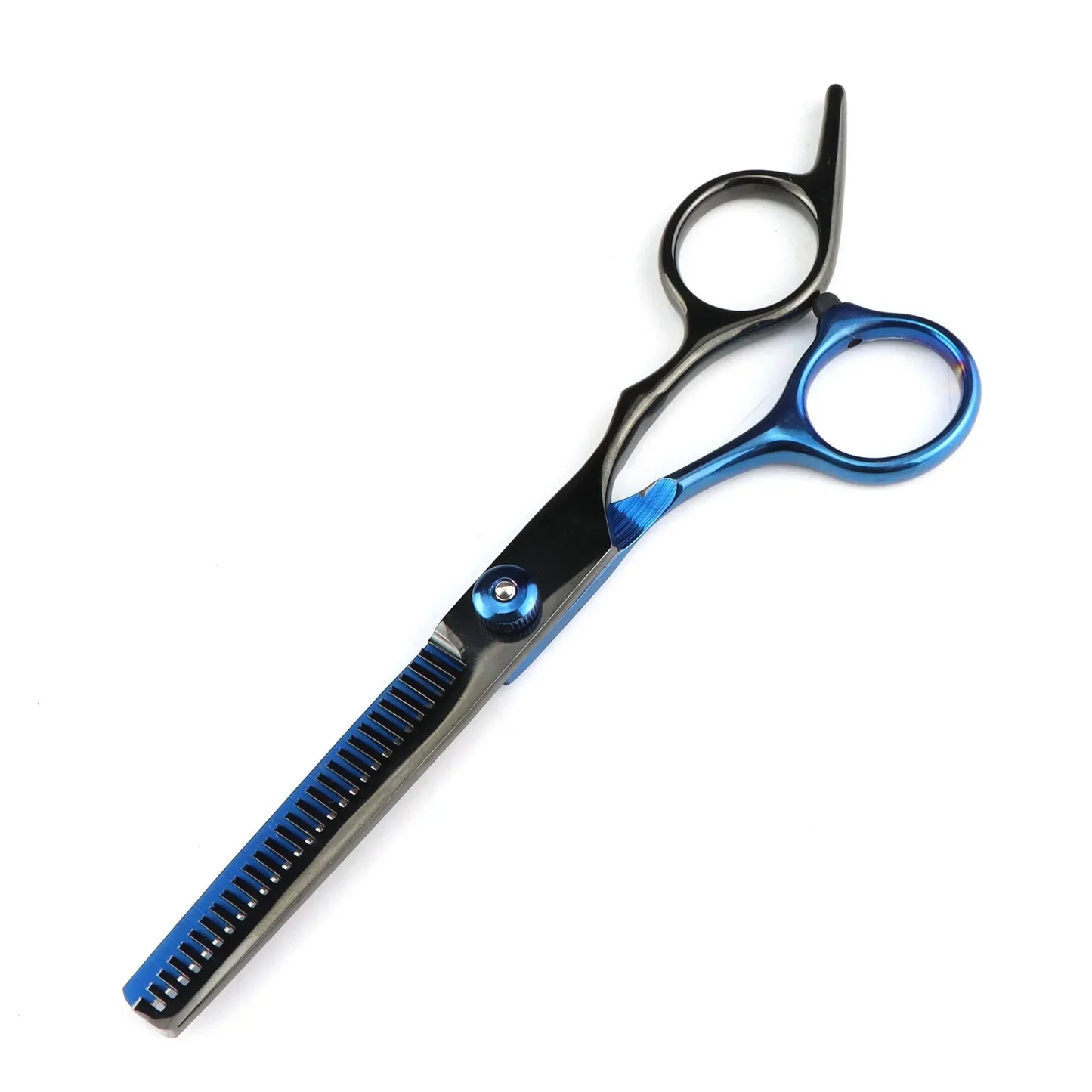 Professional 6 inch Hair Scissors Thinning Barber Cutting Hair Shears Scissor Tools Hairdressing Scissors Peaceful Pleasures Health and Wellness black blue thinning