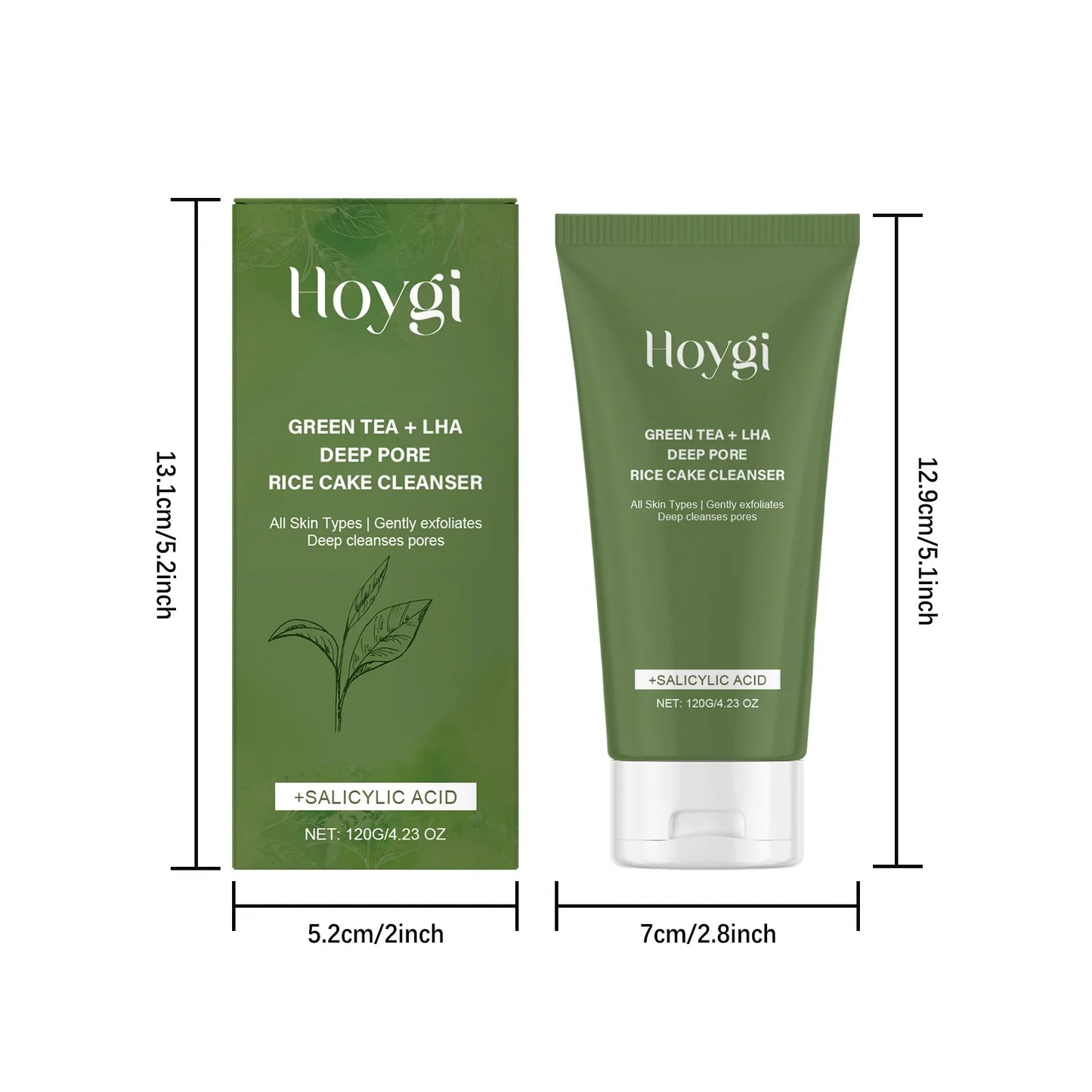 Green Tea Salicylic Acid Face Wash – Pore Refining & Oil Control