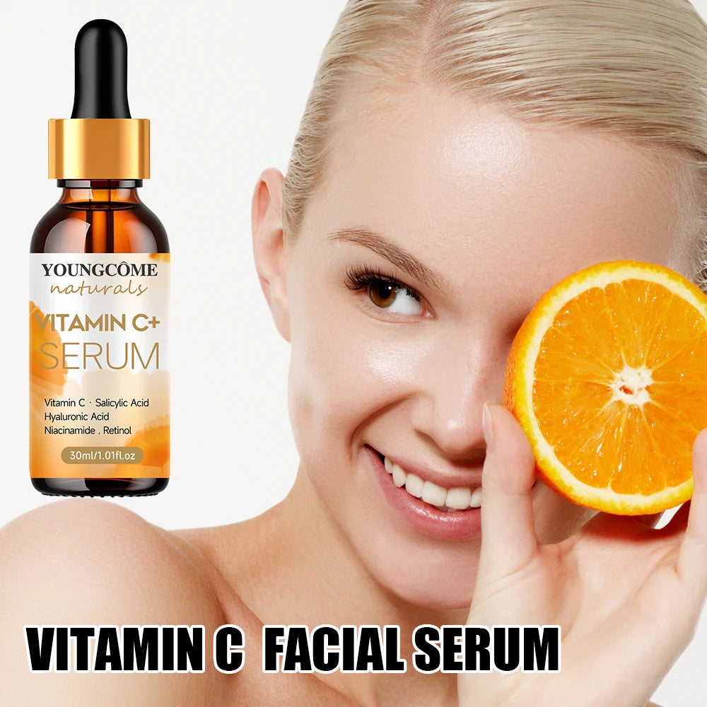 YOUNGCOME Facial essence Anti-aging Essence containing vitamin C,hyaluronic acid and retinol, Improves elasticity, Heals dryskin Peaceful Pleasures Health and Wellness