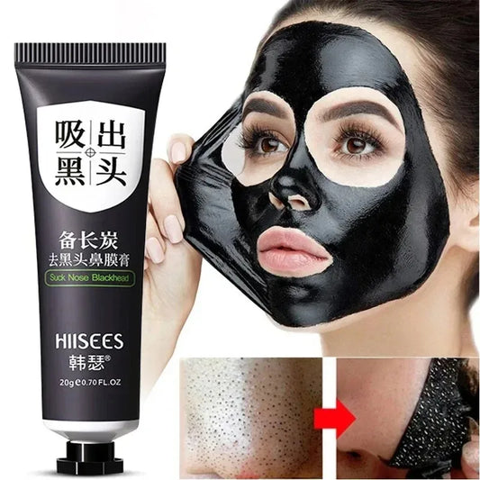 Blackhead Remover Mask Facial Shrink Pores Acne Black Head Removal Cream Nose Cleansing Black Peel Off Masks Gel Skin Care 20g Peaceful Pleasures Health and Wellness Default Title