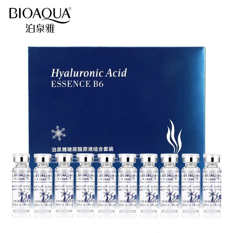 BIOAQUA Hyaluronic Acid Serum Set 10pc | Anti-Aging Moisturizer
