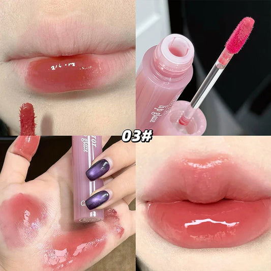 QiBest Mirror Lip Glaze – Hydrating Tint & Long-Lasting Gloss Lip Gloss Oasis Select 03