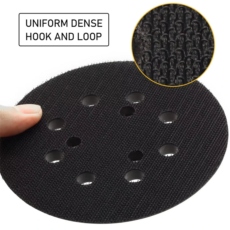 8 Hole Replacement Sander Pads 123 Hook Loop Sanding Disc Pad Backing