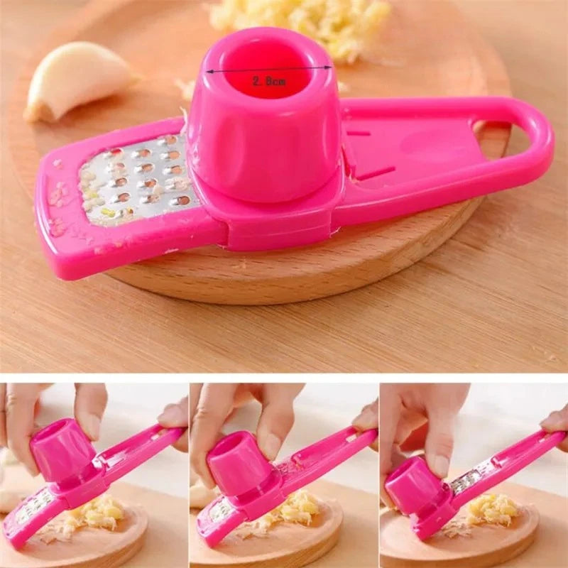 Multi Functional Garlic Grinder Household Accessories Creative Garlic Puree Maker Kitchen Cooking Tool Plastic Garlic Pestle New Peaceful Pleasures Health and Wellness