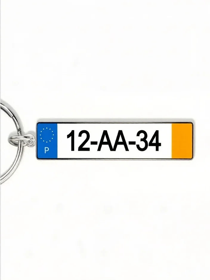 Custom License Plate Keychain | Personalized Name & Number