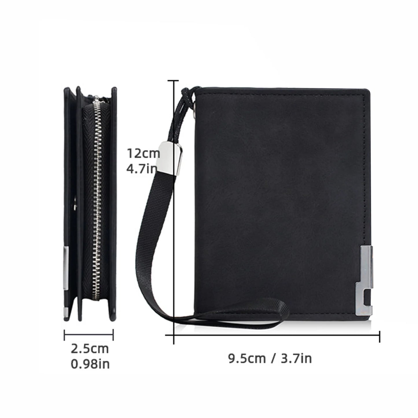 Men's Retro Wallet Short Snap Design Business Style PU Leather for Daily and Business Peaceful Pleasures Health and Wellness