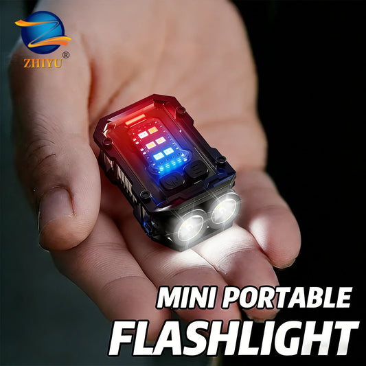 Mini LED Keychain Flashlight USB Rechargeable Magnetic COB Torch LED Keychain Flashlight Oasis Select