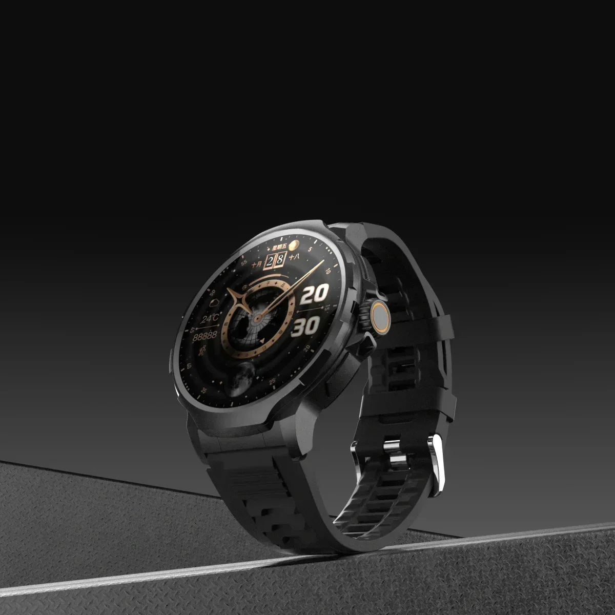 TLXT GT100 Smartwatch 1.85" 4G SIM Android GPS 180° Camera