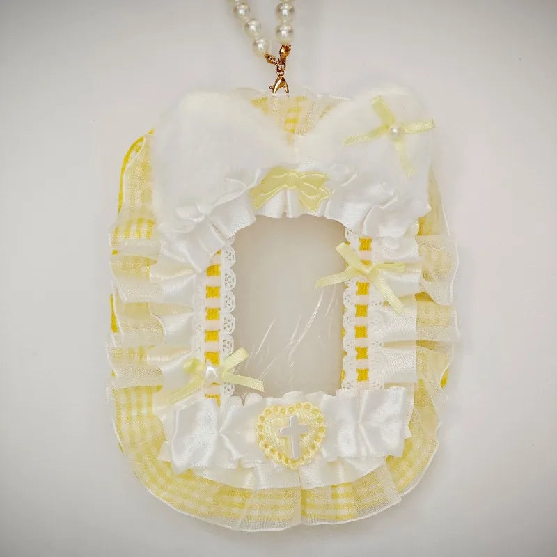 1pc Gumei Lace Card Cover ID Protection Cover Bar Partner DIY Pain Packaging Accessories Collect Peaceful Pleasures Health and Wellness