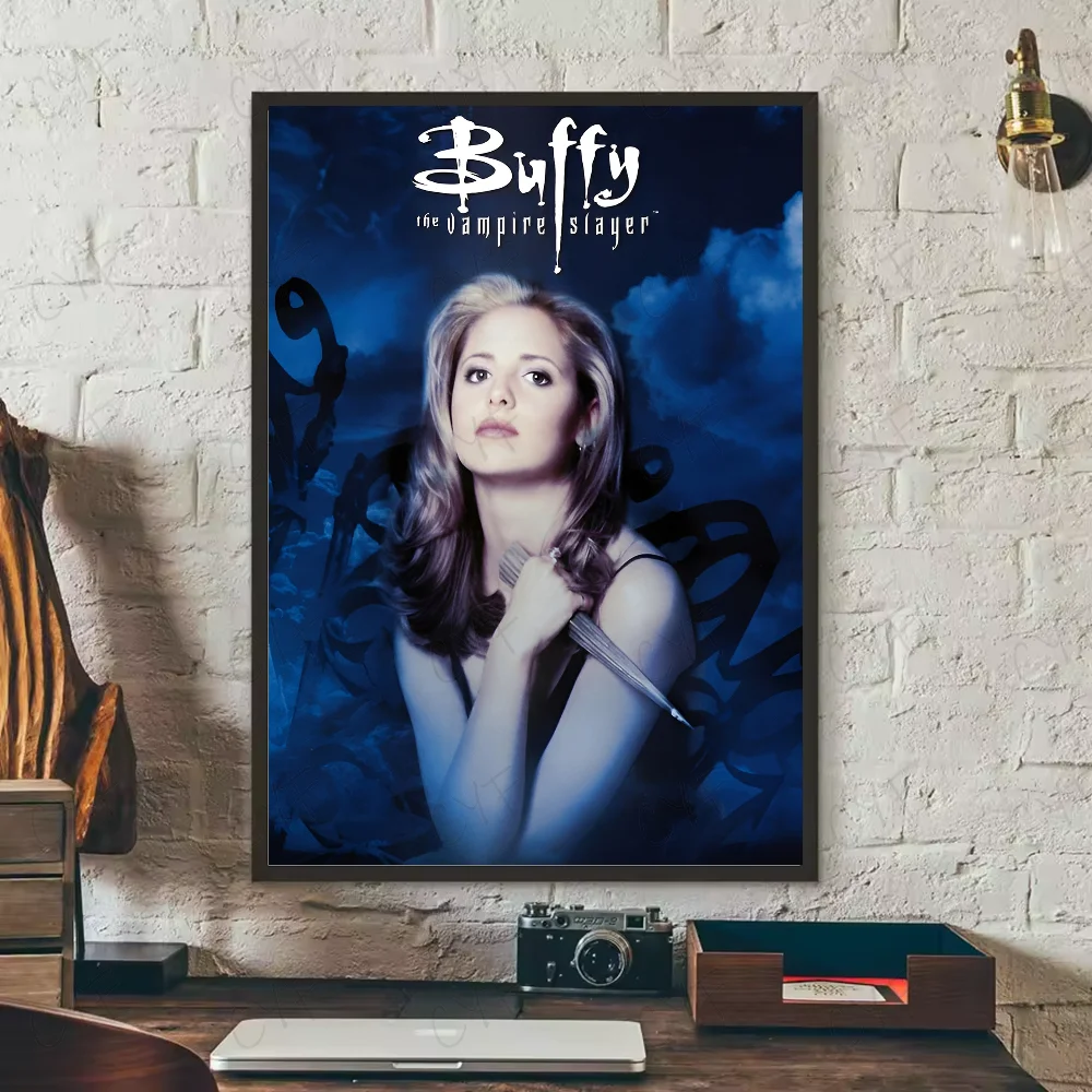 Vintage Buffy The Vampire Poster HD art sticky wall waterproof home living room bedroom bar aesthetic decoration Peaceful Pleasures Health and Wellness