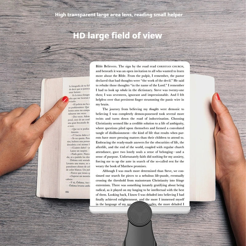 Hanging Neck Magnifying Glass Square 180X120 High-Quality Acrylic Whole Page Reading and Reading Peaceful Pleasures Health and Wellness