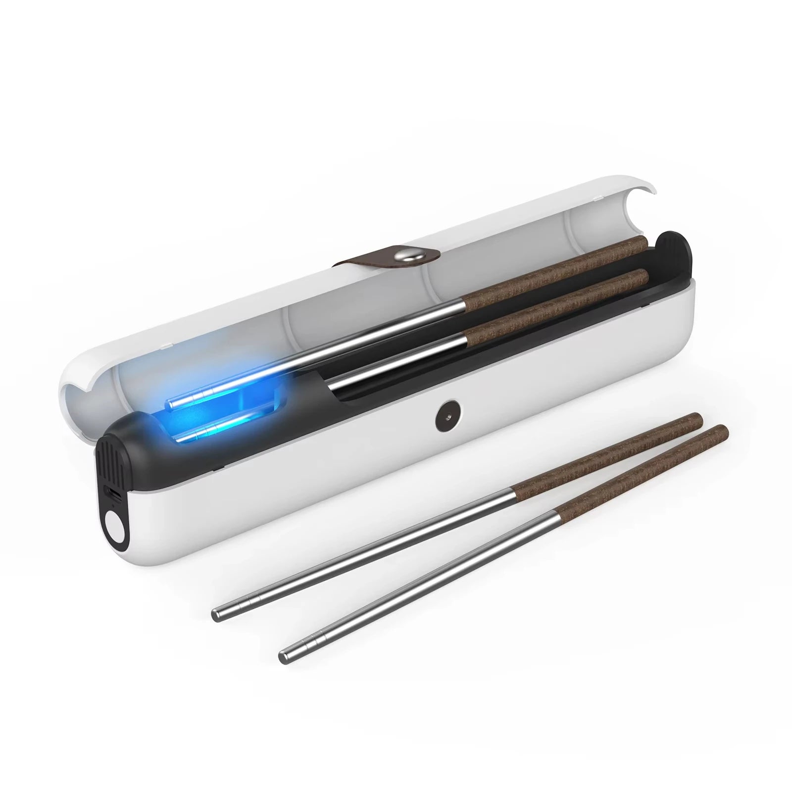 Portable Rechargeable UV Toothbrush Sterilizer Sanitizer Dryer Storage Case for Travel Peaceful Pleasures Health and Wellness