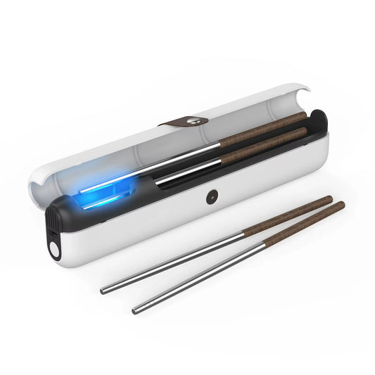 Portable Rechargeable UV Toothbrush Sterilizer Dryer Sanitizer Storage Case for Travel Peaceful Pleasures Health and Wellness
