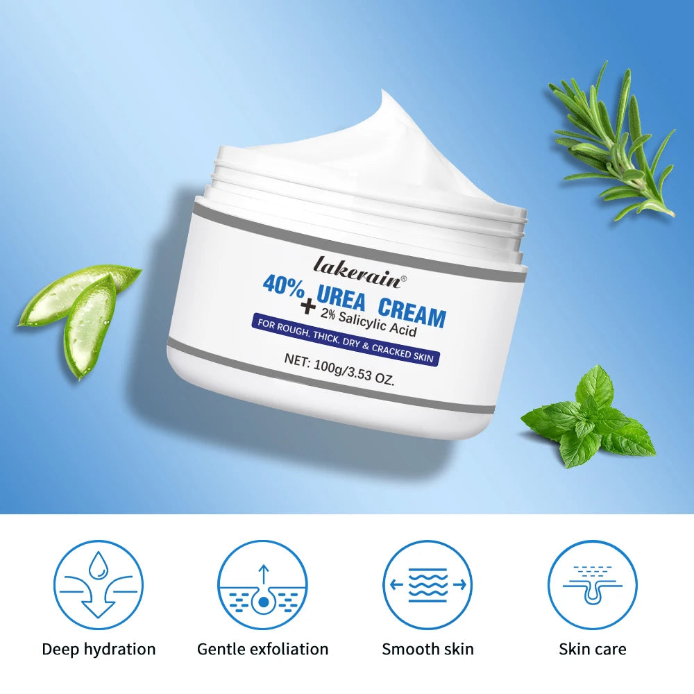 New 42% Urea Cream + 2% Salicylic acid Foot and hand Moisturizer, deep moisturizer and Nourishing moisturizer Peaceful Pleasures Health and Wellness