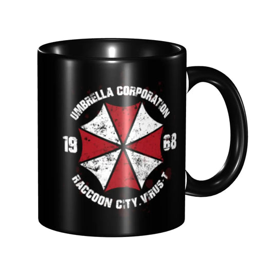Umbrella Resident Evils 4 Game Coffee Mug DIY Custom Ceramic Mug Creative Present Peaceful Pleasures Health and Wellness Chocolate 330ml