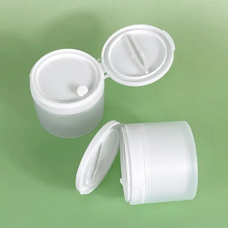 Refillable Cosmetic Jar with Flip Lid, Spoon or Tweezers | 50/120g