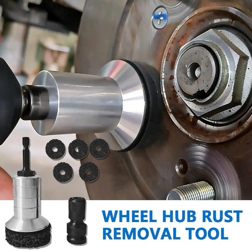 Professional Wheel Hub & Brake Disc Resurfacing Kit Rust Removal Brush Tool for Hub Surface & Stud Car Maintenance Repair Kit Peaceful Pleasures Health and Wellness