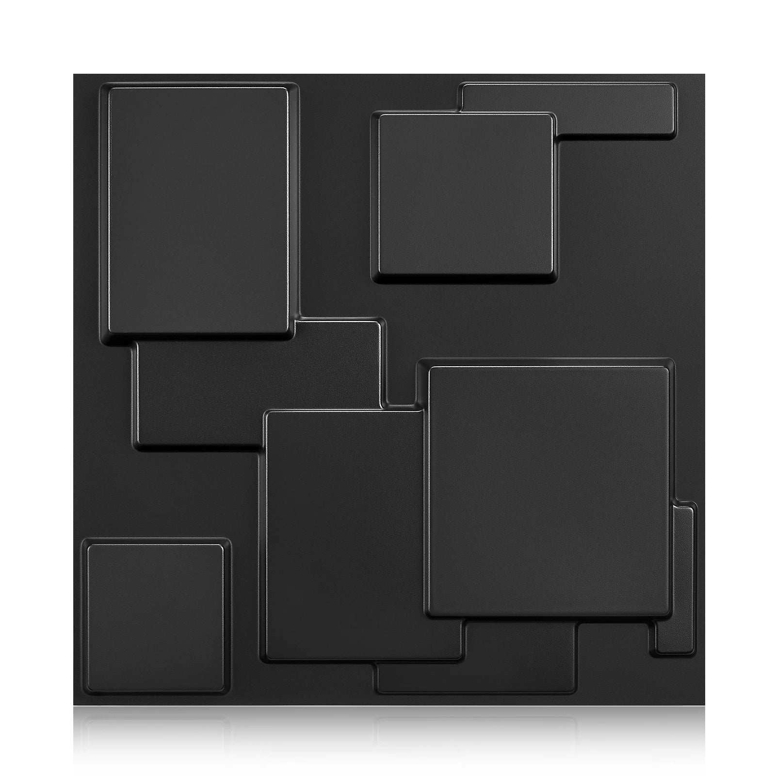 20/30pcs 3D pvc wall panels for indoor wall decoration, for living room hall bedroom hotel office,including tape Peaceful Pleasures Health and Wellness black 20pcs