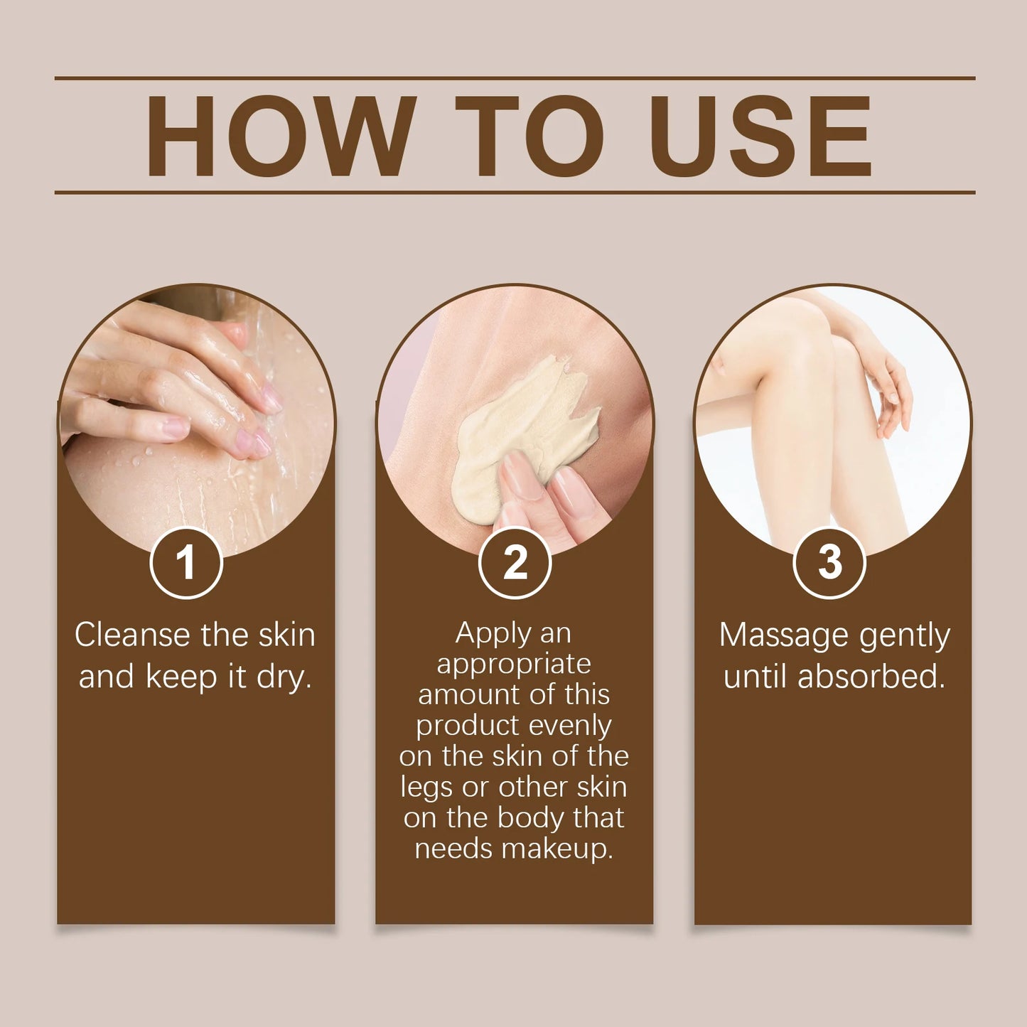OceAura Body Tanning Cream 3 Shades – Concealer & Bronzer 100g