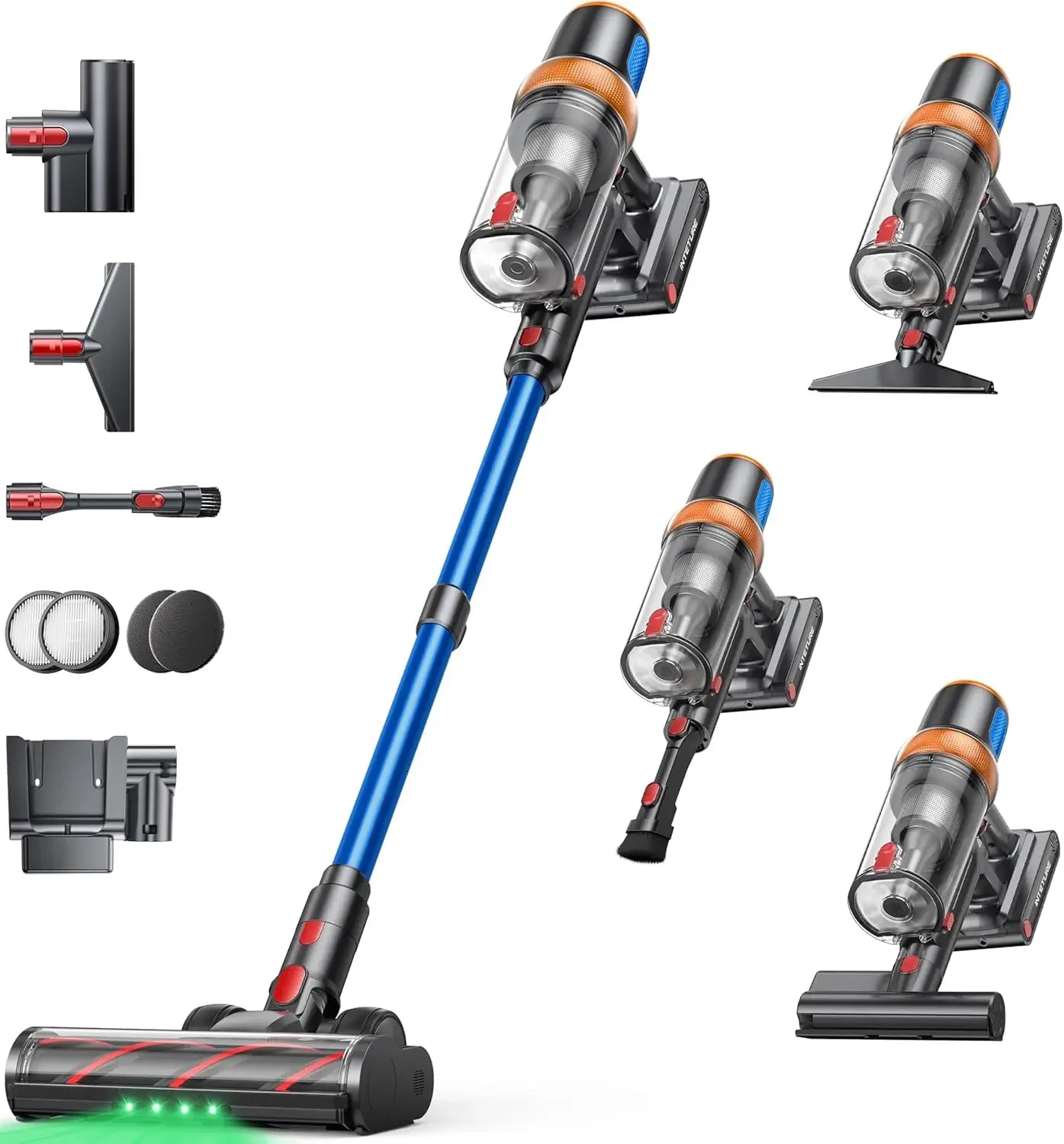 Upgraded Cordless Vacuum Cleaner 650W 55KPA 70Mins, Self-Standing with Mattress Tool for Pet Hair Floors Carpets Peaceful Pleasures Health and Wellness United States