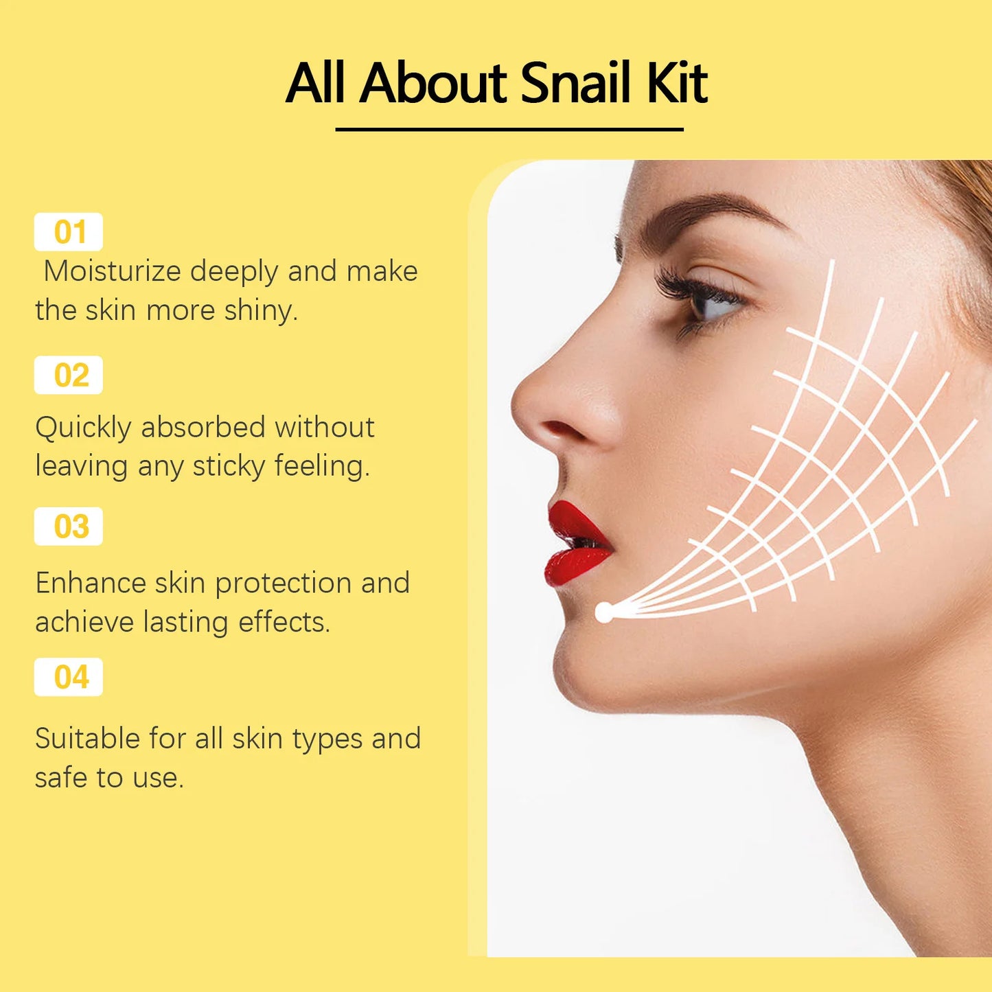 Snail Mucin 96% Skin Care Set – Hydrating & Brightening Kit