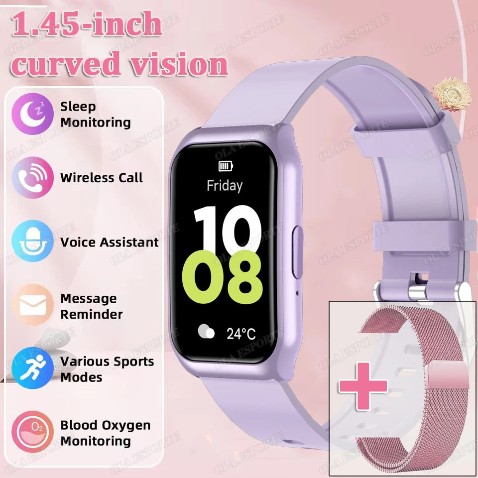 For Android IOS Smart Bracelet Women Smartwatch Men Heart Rate Blood Oxygen Waterproof Sport Smart Band Watch For Ladies +Gift Peaceful Pleasures Health and Wellness Pu18PkMilan