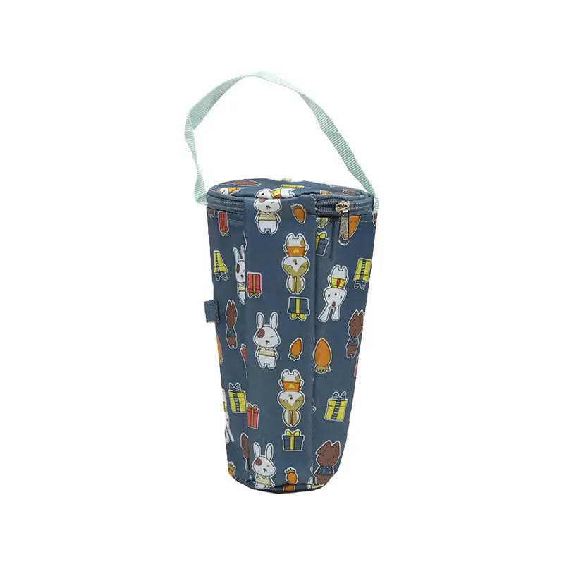 Milk Tea Cup Holder Insulated Portable Handheld Carrier for Office Student Carrying Fresh Keeping Cup Bag Cover Peaceful Pleasures Health and Wellness Green