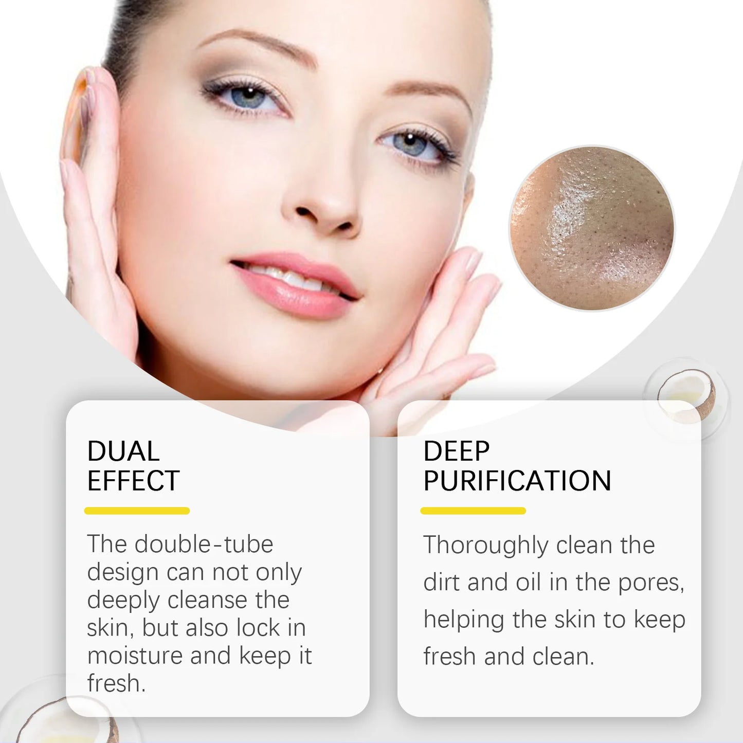 OUHOE 100g Double Cleansing Moisturizing Facial Cleanser